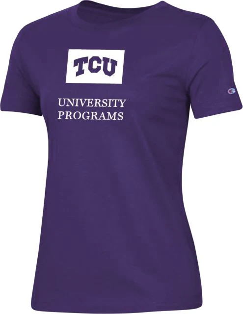 TCU Ladies Champion T Shirt University programs - ONLINE ONLY