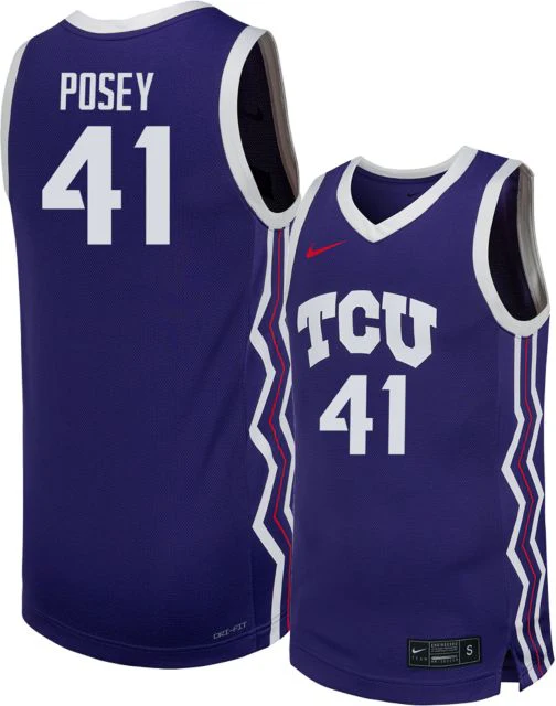 TCU Men's Basketball Replica Jersey #41 Jace Posey - Image 2