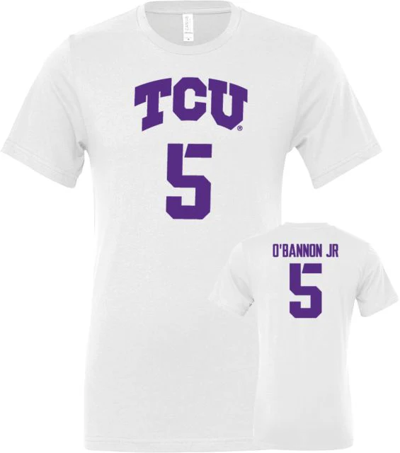 TCU Men's Basketball T-Shirt Charles OBannon Jr - 5 - ONLINE ONLY