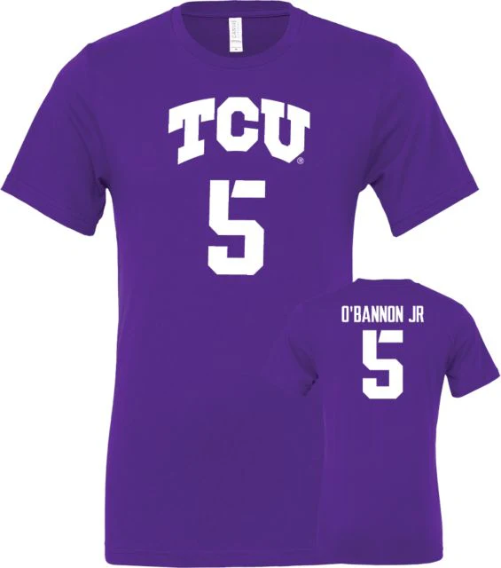 TCU Men's Basketball T-Shirt Charles OBannon Jr - 5 - ONLINE ONLY - Image 2