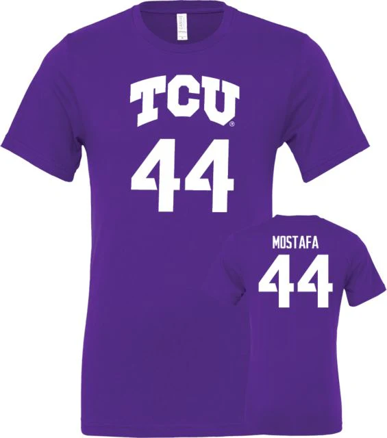 TCU Men's Basketball T-Shirt Essam Mostafa - 44 - ONLINE ONLY - Image 2
