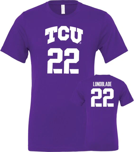 TCU Men's Basketball T-Shirt Tyler Lundblade - 22 - ONLINE ONLY - Image 2