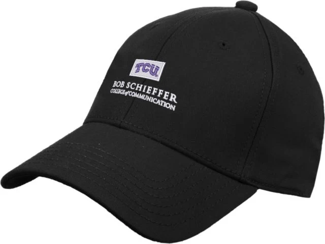 TCU Structured Adjustable Pro Style Hat Bob Schieffer College of Communication - ONLINE ONLY