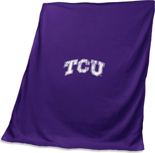 TCU Sweatshirt Throw (Screened) -ONLINE ONLY