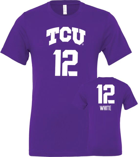 TCU Women's Basketball T-Shirt Breyon White - 12 - ONLINE ONLY - Image 2