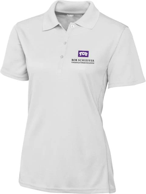 TCU Womens Clique Ice Pique Polo Bob Schieffer College of Communication - ONLINE ONLY
