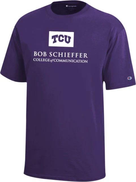 TCU Youth Champion Short Sleeve Tee Bob Schieffer College of Communication - ONLINE ONLY - Image 2
