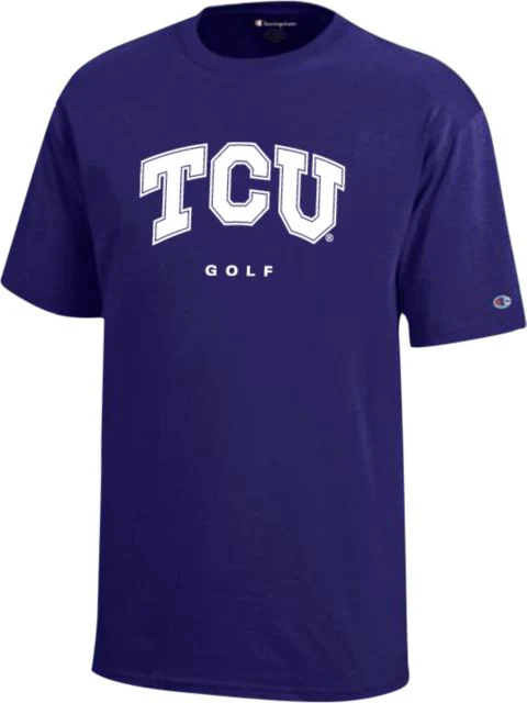 TCU Youth Champion T Shirt Golf - ONLINE ONLY - Image 3