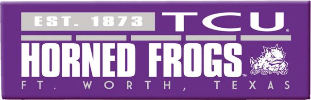 Texas Christian University 1.62x5 Billboard Magnet