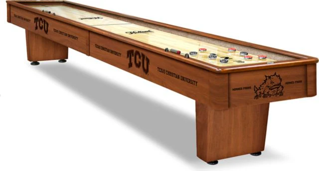 Texas Christian University 12' Chardonnay Shuffleboard Table - ONLINE ONLY