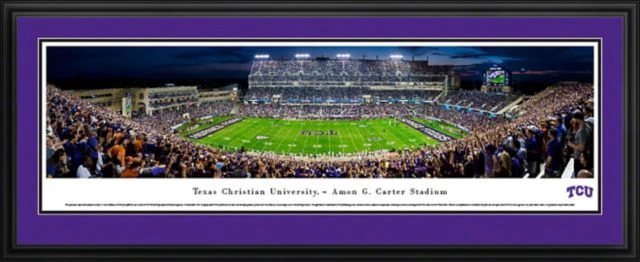 Texas Christian University 13.5'' x 40'' Deluxe Framed Print