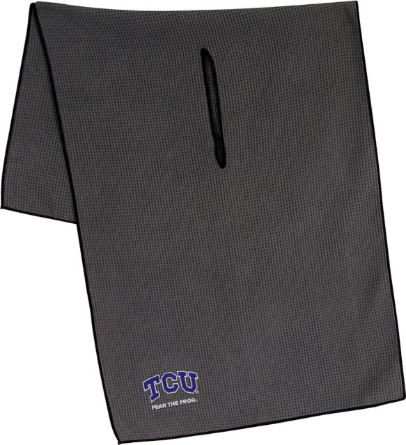 Texas Christian University 19''X41'' Grey Microfiber Towel - ONLINE ONLY