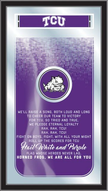 Texas Christian University 26 x 15 Fight Song Mirror - ONLINE ONLY
