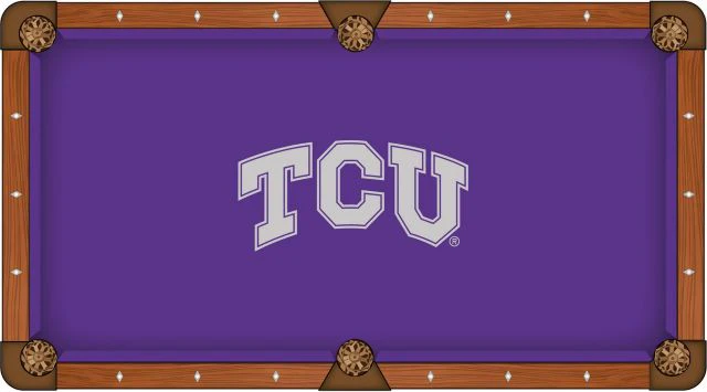 Texas Christian University 7' Pool Table Cloth by Covers - ONLINE ONLY