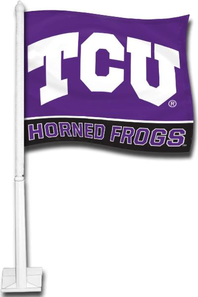 Texas Christian University Car Flag