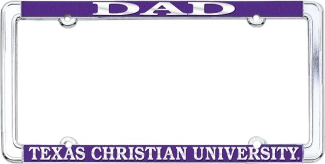 Texas Christian University Dad License Plate Frame