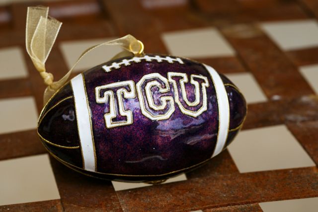 Texas Christian University Football Ornament