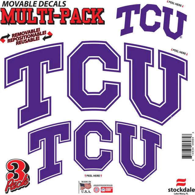 Texas Christian University Horned Frogs 12'' x 12'' Moveable Decal