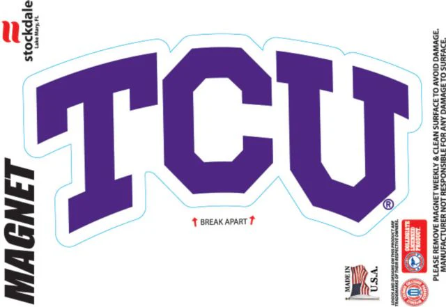 Texas Christian University Horned Frogs 4 x 4 Magnet