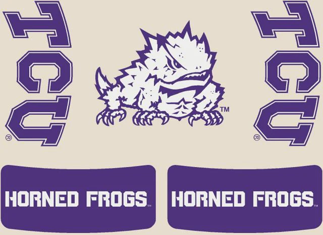 Texas Christian University Horned Frogs Body Decals Multi-Pack