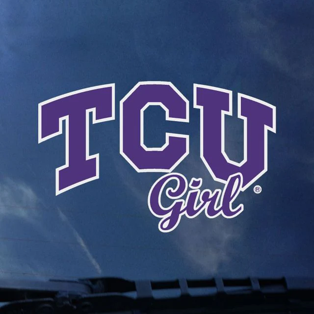 Texas Christian University Horned Frogs Girl Decal
