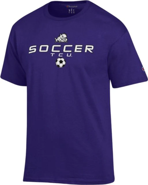 Texas Christian University Horned Frogs Soccer Short Sleeve T-Shirt