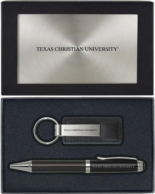 Texas Christian University Pen and Key Chain Set