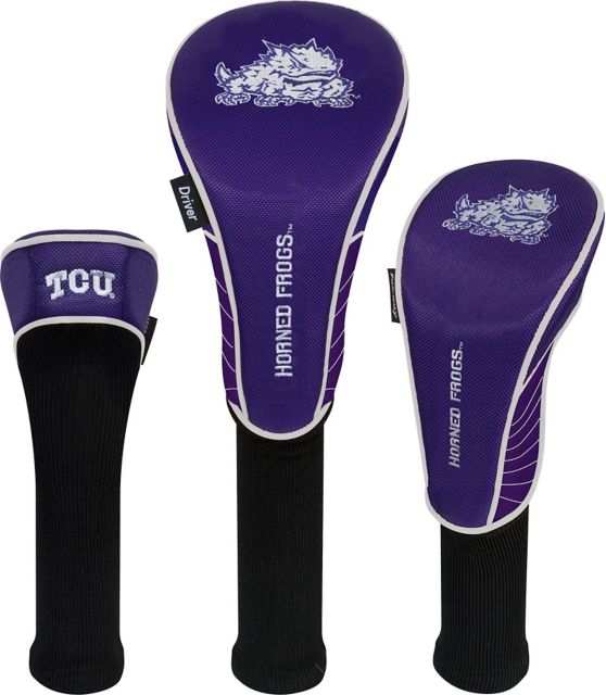 Texas Christian University Set Of Three Headcovers - ONLINE ONLY