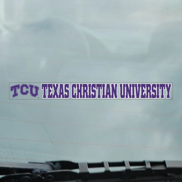 Texas Christian University Strip Decal