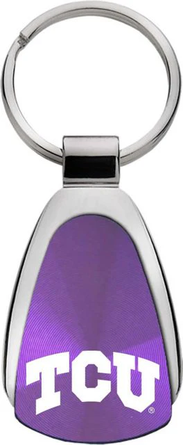 Texas Christian University Teardrop Key Tag - Image 2