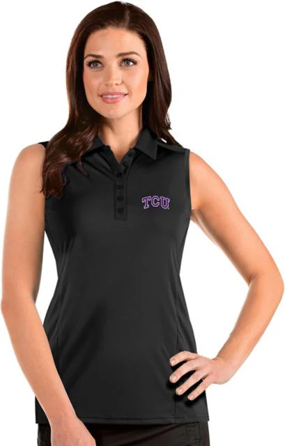 Texas Christian University Women's Sleeveless Tribute Polo - ONLINE ONLY