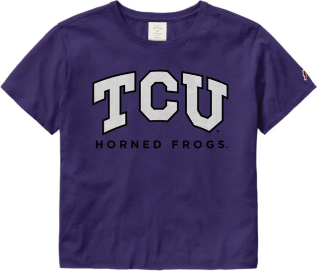 Texas Christian University Women's Crop Short Sleeve T-Shirt - Image 2
