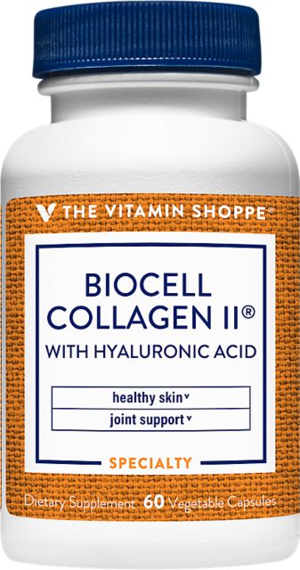 the Vitamin Shoppe BIOCELL COLLAGEN II W/ HA 60 EA