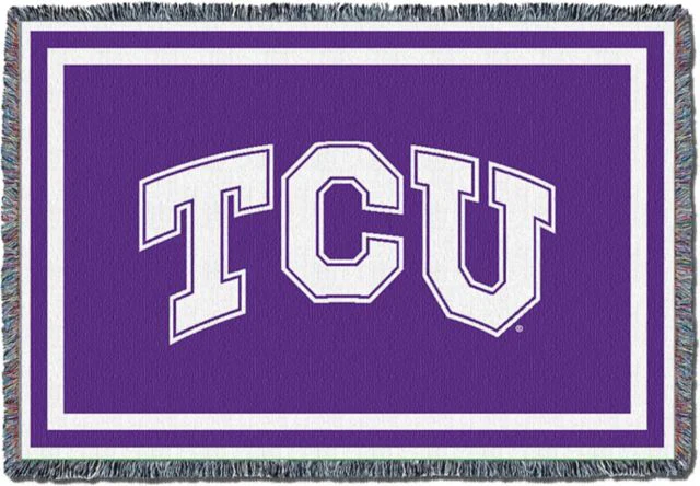 Texas Christian University Afghan Throw