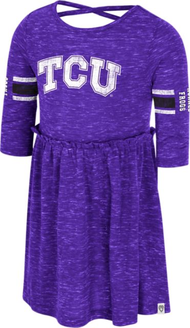 Texas Christian University Toddler Girl's Horned Frogs 3/4 Sleeve Shirt