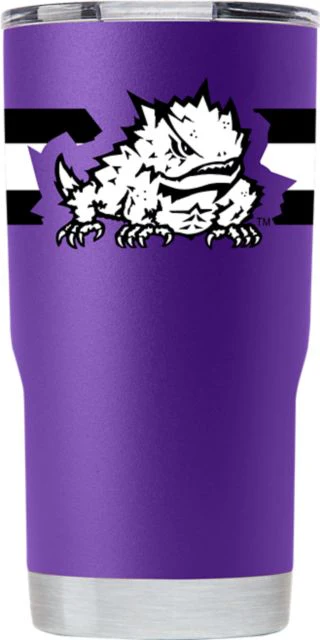 Texas Christian University 20 oz. Vacuum Insulated Striped Tumbler