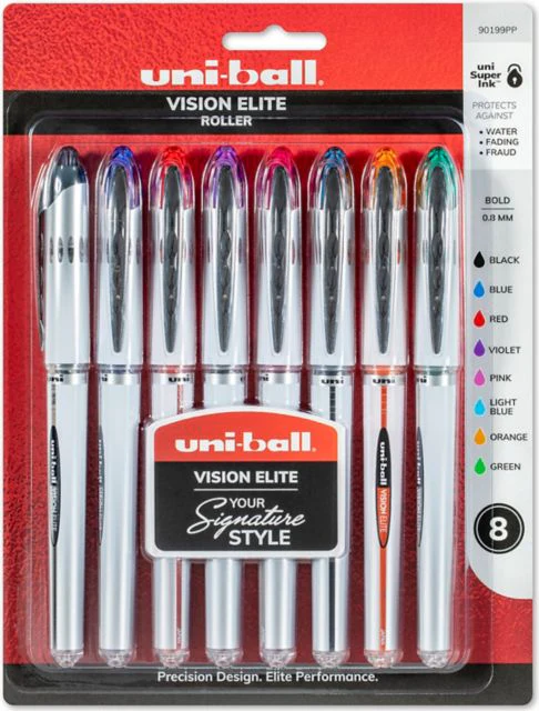 VISION ELITE PEN SET BOLD .8MM POINT 8-COLORS