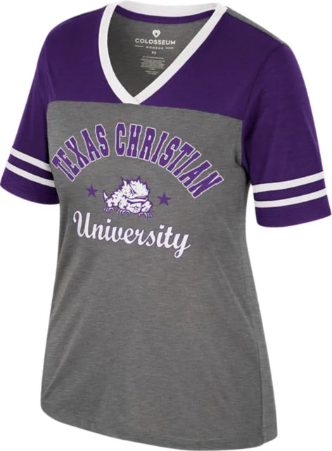 Texas Christian University Women's V-Neck Short Sleeve T-Shirt