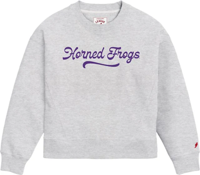 Texas Christian University Horned Frogs Women's Boxy Crewneck Sweatshirt