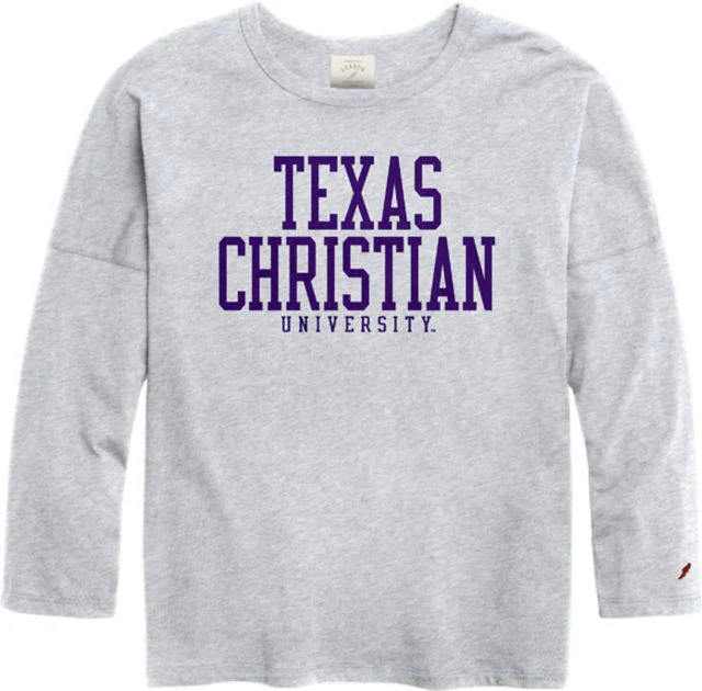 Texas Christian University Oversize Long Sleeve T-Shirt