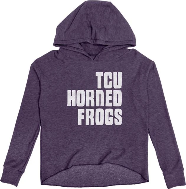Texas Christian University Horned Frogs Cropped Fleece Top