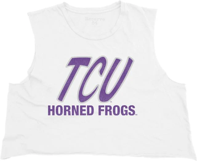 Texas Christian University Horned Frogs Women's Crop Muscle Tank