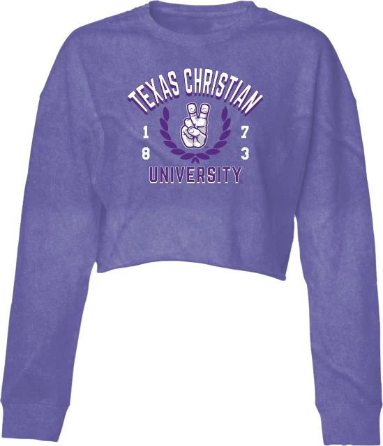 Texas Christian University Women's Cropped Crewneck