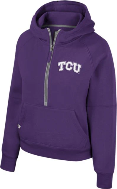 Texas Christian University Women's Horned Frogs 1/2 Zip Hoodie