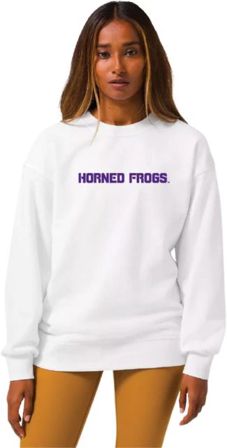 Texas Christian University Women's Perfectly Oversized Crew - Image 2
