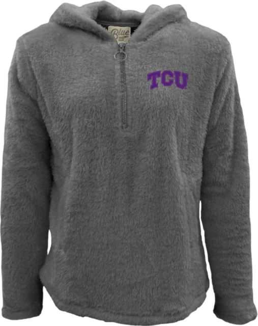 Texas Christian University Women's Sherpa 1/4 Zip Hood