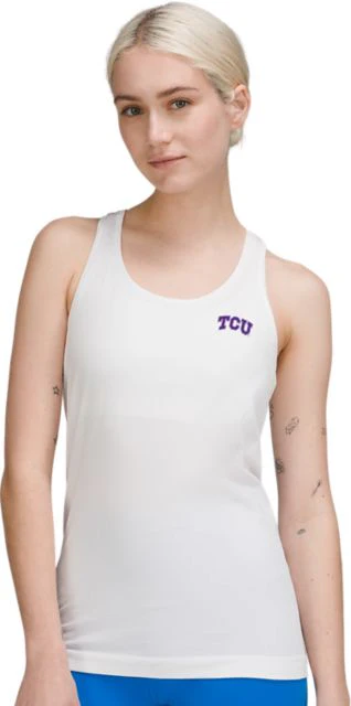 Texas Christian University Women's Swiftly Tech Racerback Tank 2.0 - Image 2