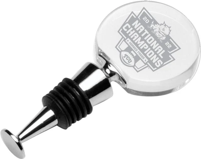 Texas Christian University Football 2022 National Champions Crystal Winestopper